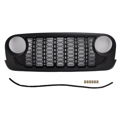 Griglia paraurti anteriore nera per Jeep Wrangler JK JKU Unlimited 2007-2018