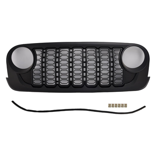 Griglia paraurti anteriore nera per Jeep Wrangler JK JKU Unlimited 2007-2018
