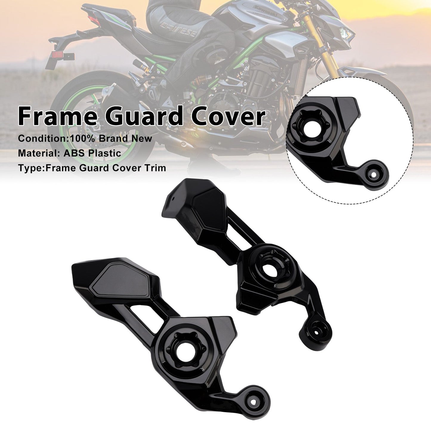 Carenatura di protezione del pannello di copertura laterale del telaio per Kawasaki Z900 2025-2026