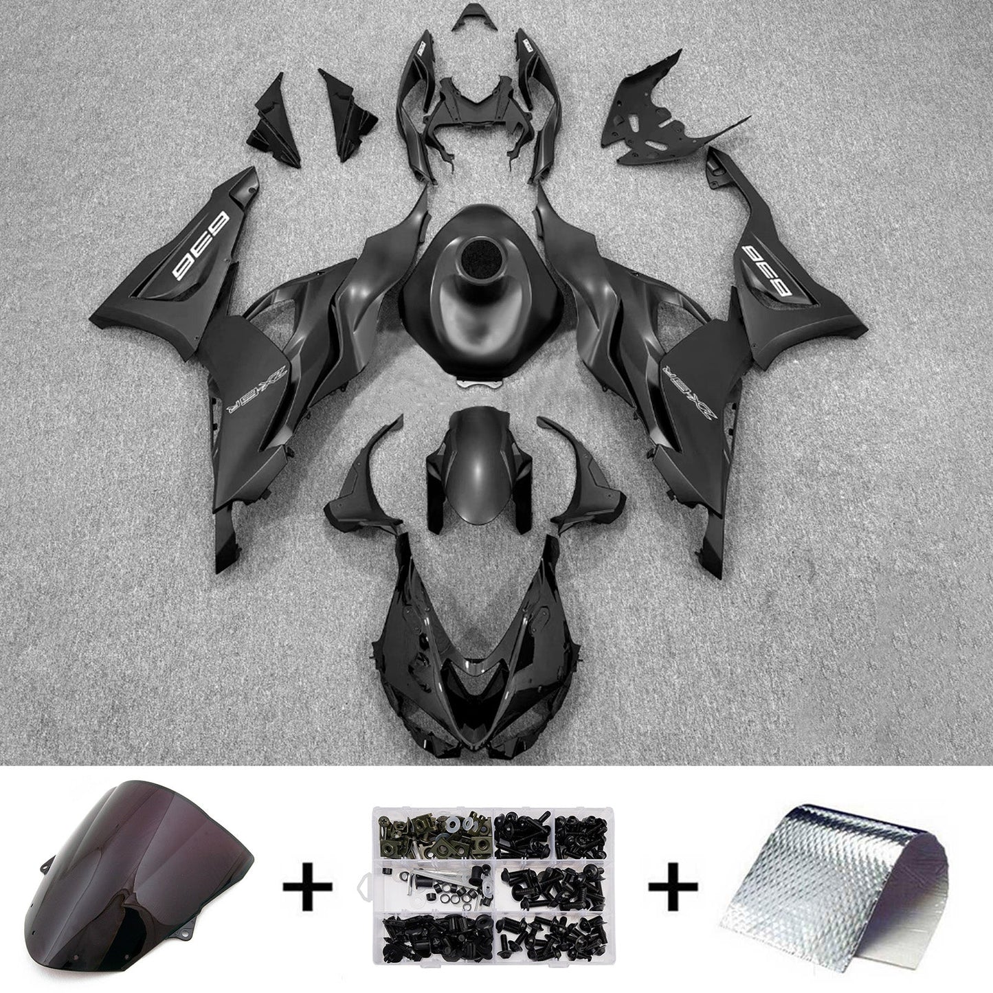 Kit carenatura iniezione in plastica ABS adatto per Kawasaki ZX-6R 2024-2026