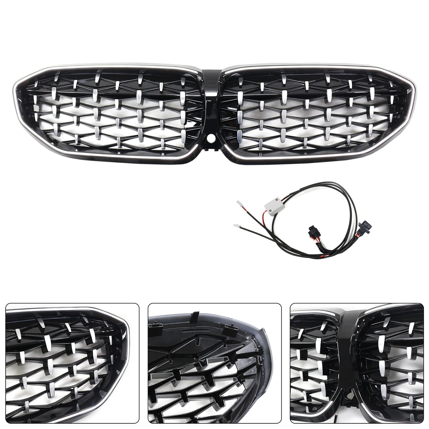 Griglia a doppio rene con diamante cromato BMW Serie 3 G20 2019-2022 51138072085