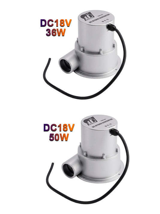 Generatore idroelettrico piccolo da 12 V, motore brushless ad alta efficienza da 18 V, 36 W/50 W