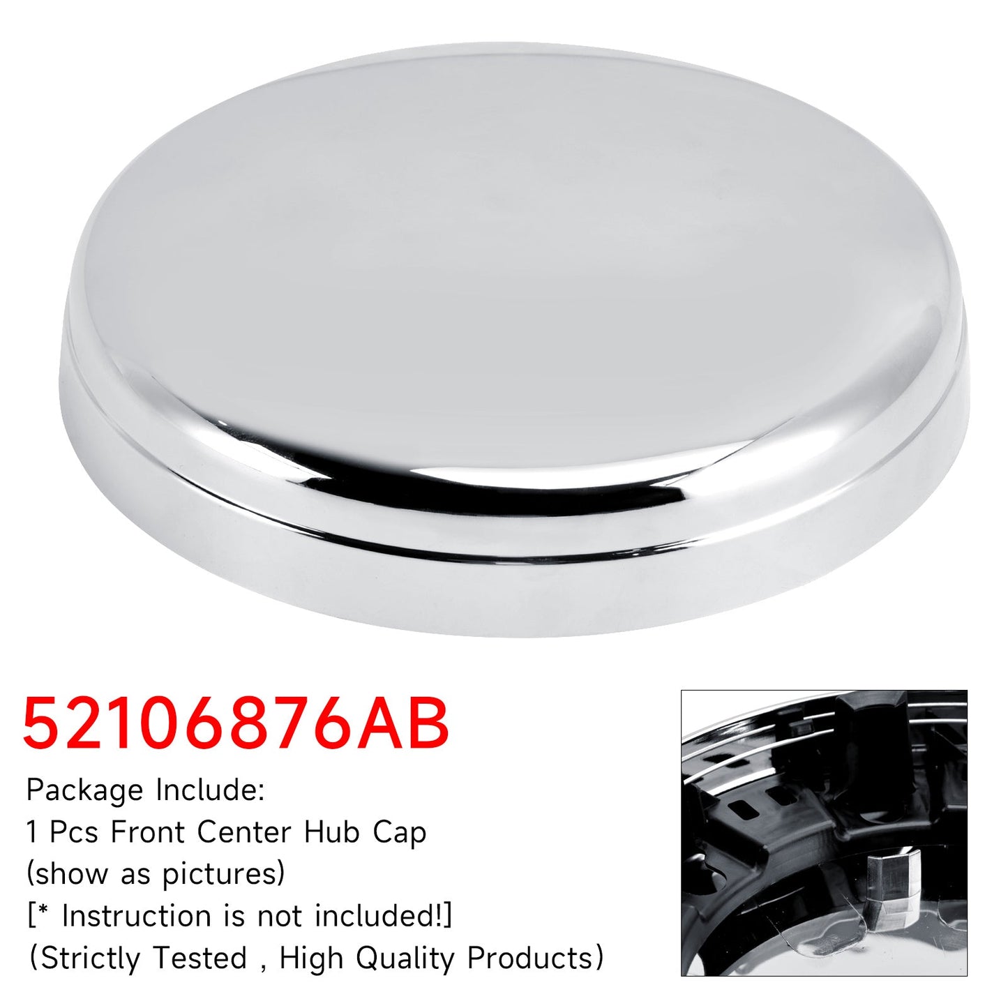 Coprimozzo centrale anteriore per Dodge Ram 3500 Pickup Dually 03-18 52106876AB