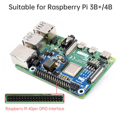 Scheda di espansione dell'alimentatore Ethernet Raspberry Pi 4B/3B+, alimentatore PoE