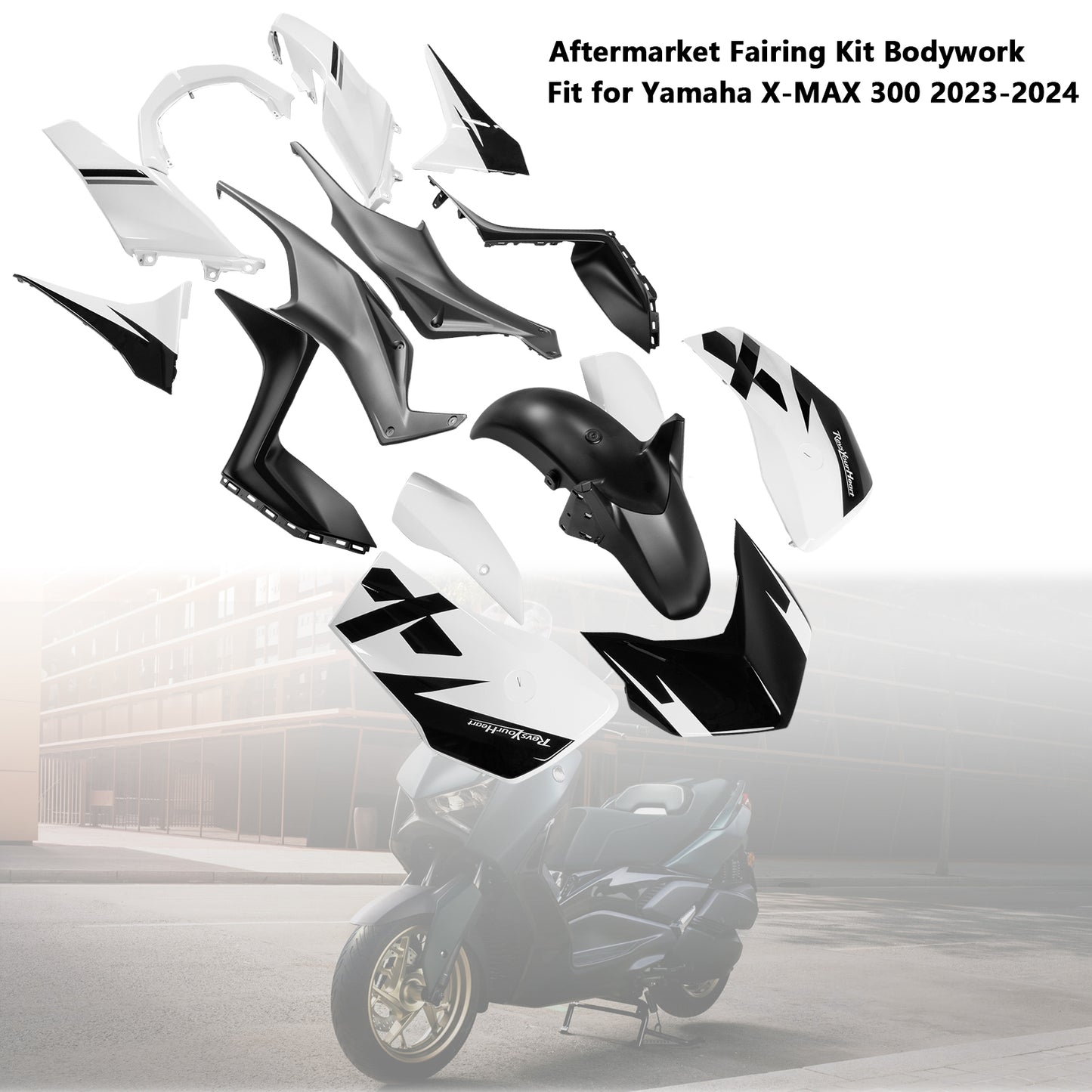 Kit carena carrozzeria iniezione ABS per Yamaha X-MAX 300 XMAX 2023-2024