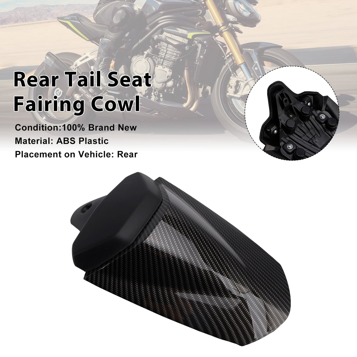 2025-2026 Per Speed Triple 1200 RS Copertura cupolino posteriore sella