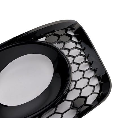 Griglia di copertura della luce fendinebbia S-line VW T5 T5.1 2010-2015, nero lucido