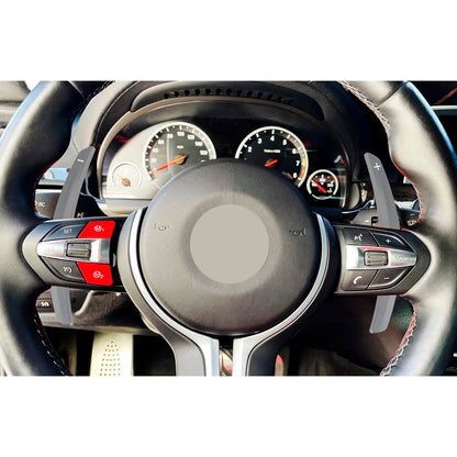 Estensione del cambio al volante per BMW Serie F F30 F31 F32 F10 X3 X5 Grigio alluminio