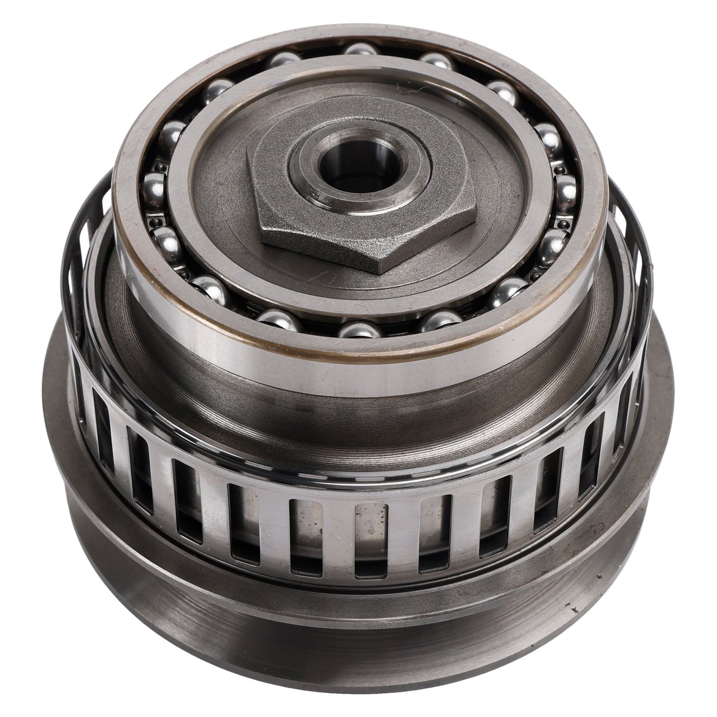 Kit di pulegge per cinghia di trasmissione CVT Nissan RE0F11A JF015E con coperchio posteriore a 30 denti, anni 2009-2018.