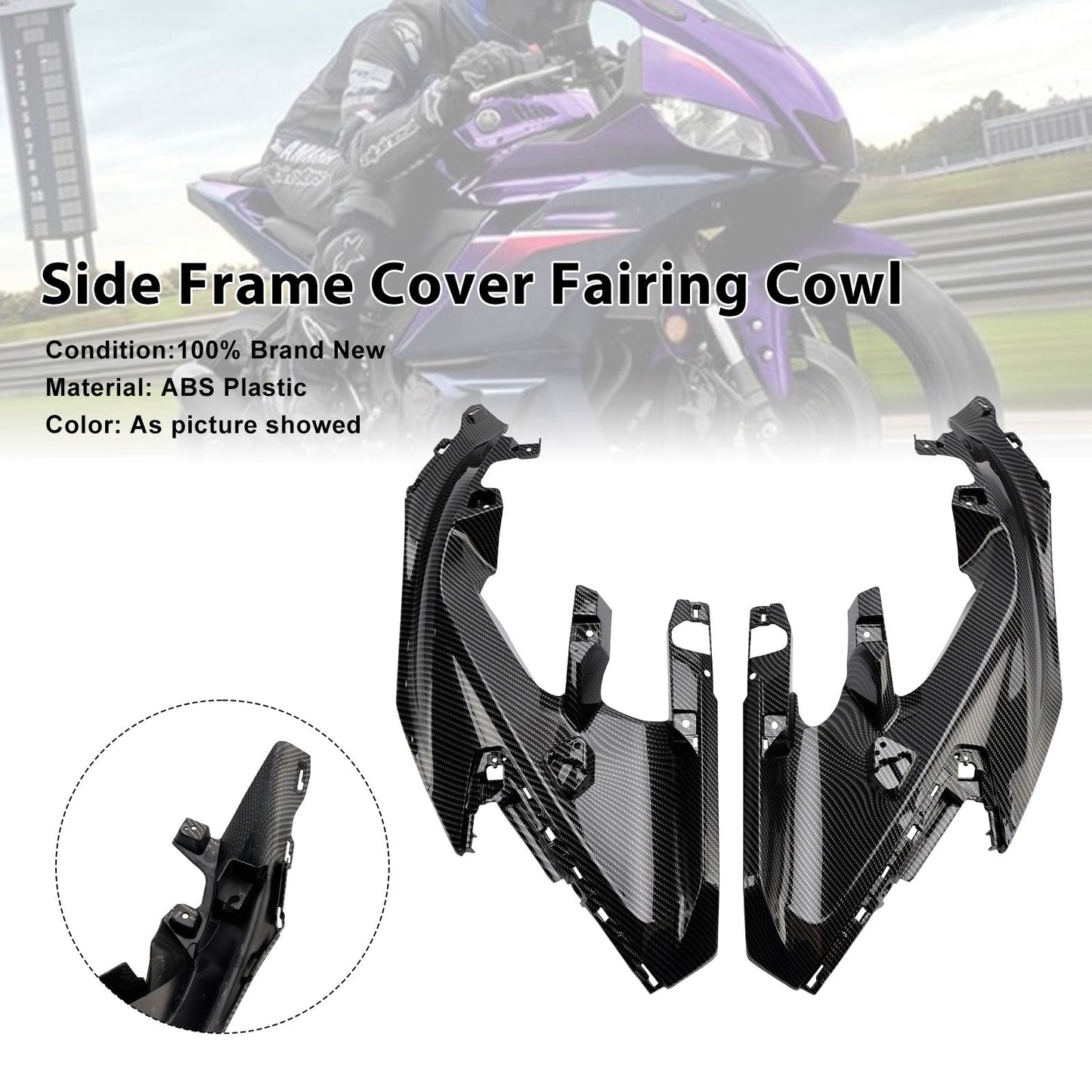 Carenatura del coperchio del telaio laterale centrale Yamaha YZF-R3 R25 2025-2026