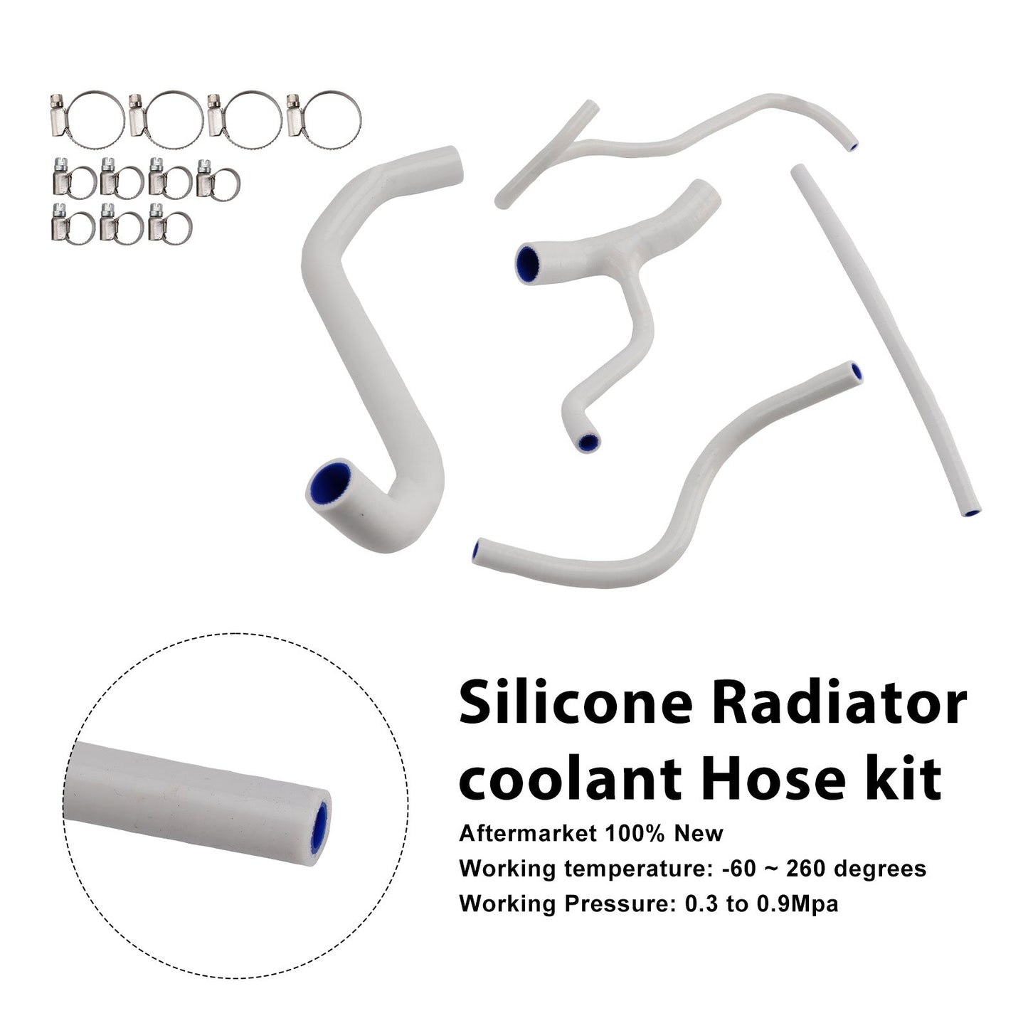 Tubo flessibile del liquido di raffreddamento del radiatore in silicone Aprilia Tuareg 660 2022-2025
