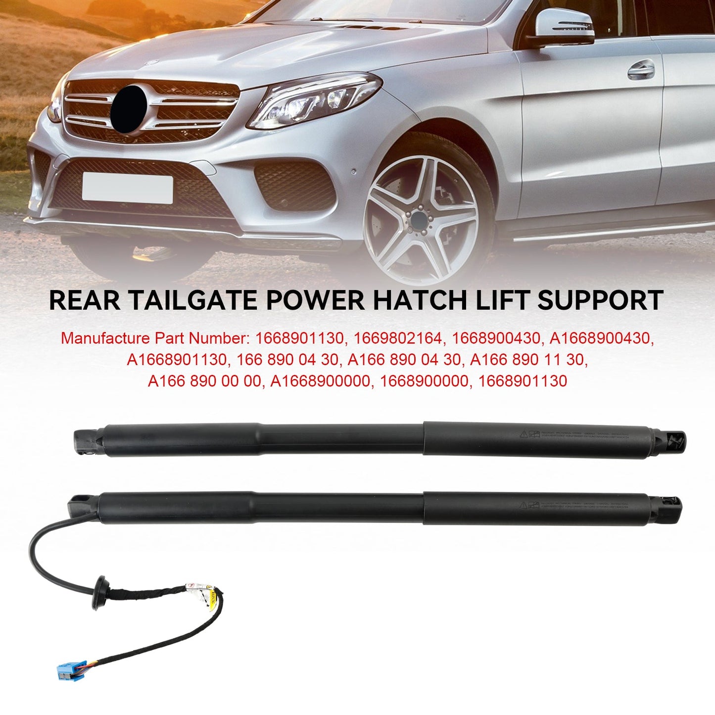 Mercedes Benz Classe ML Classe GLE W166 2 pezzi Molla a gas posteriore per portellone posteriore automatico 1668901130 1669802164