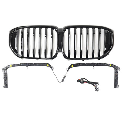 Griglia anteriore a rene nera lucida BMW X5 G05 M-Performance 2019-2022 51137454887