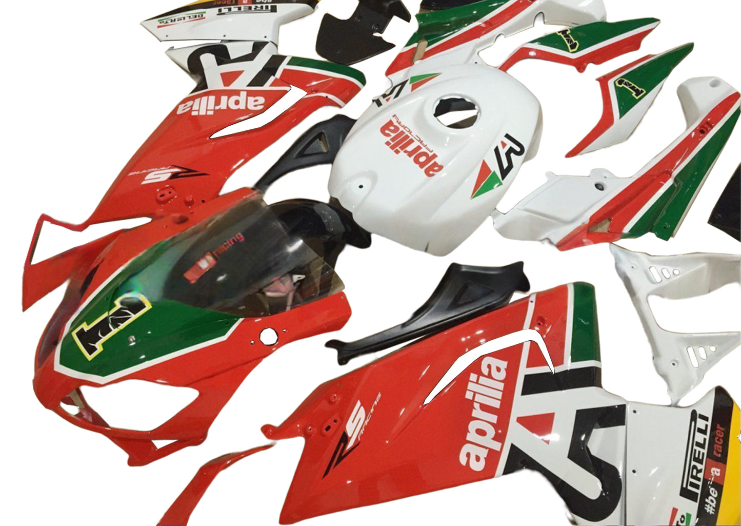 Kit carenatura BODYWORK ABS in plastica adatta per Aprilia RS125 2006-2011