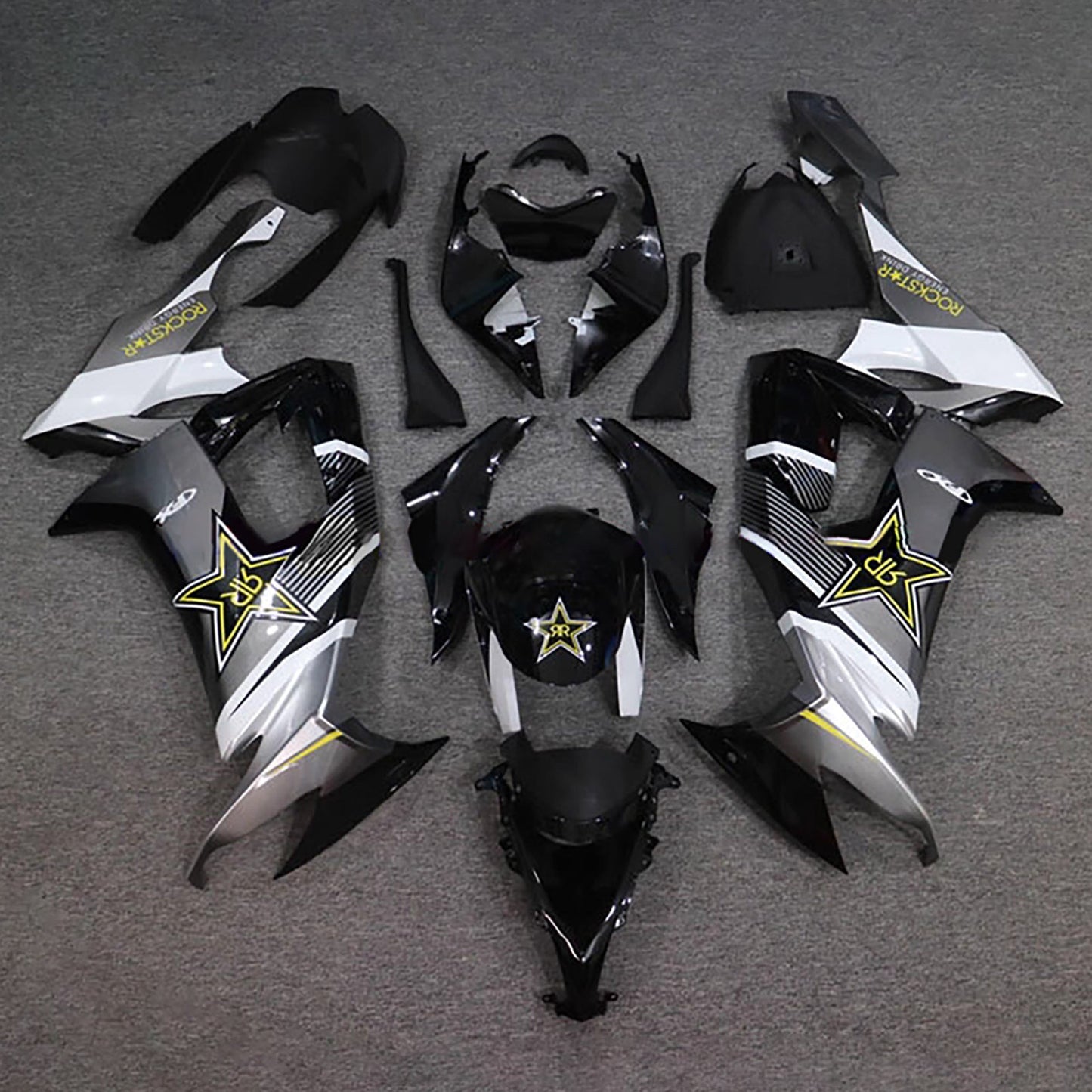 Kit carenatura iniezione in plastica ABS adatto per Kawasaki ZX10R 2008-2010