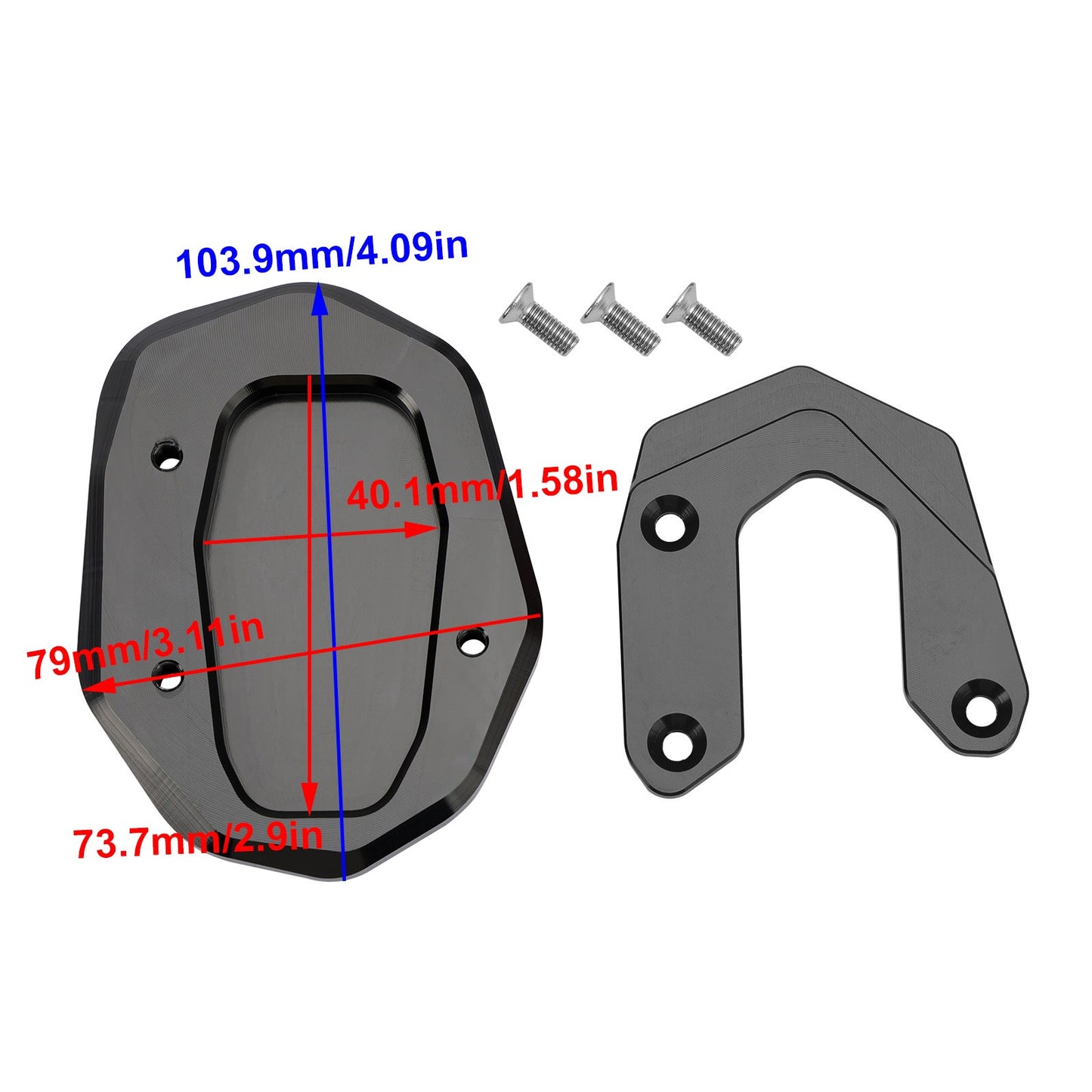 Piastra allargata per cavalletto adatta per Ducati Scrambler 400/800/1100 2015-2020