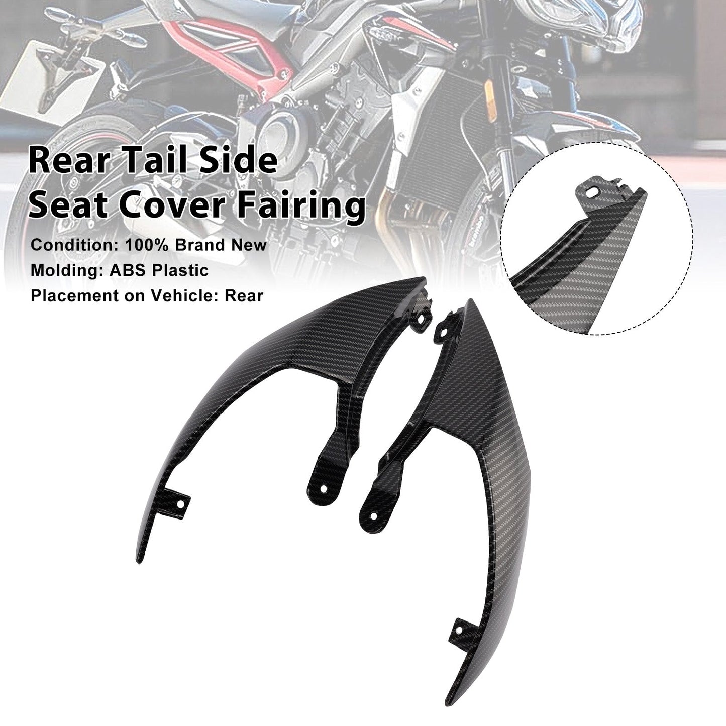 Carenatura laterale posteriore per Street Triple 765 R RS 2020-2025