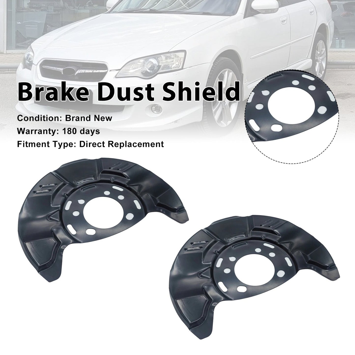 Piastra di supporto per protezione antipolvere freni 26290AG02A compatibile con Subaru Legacy Outback 2005-2014
