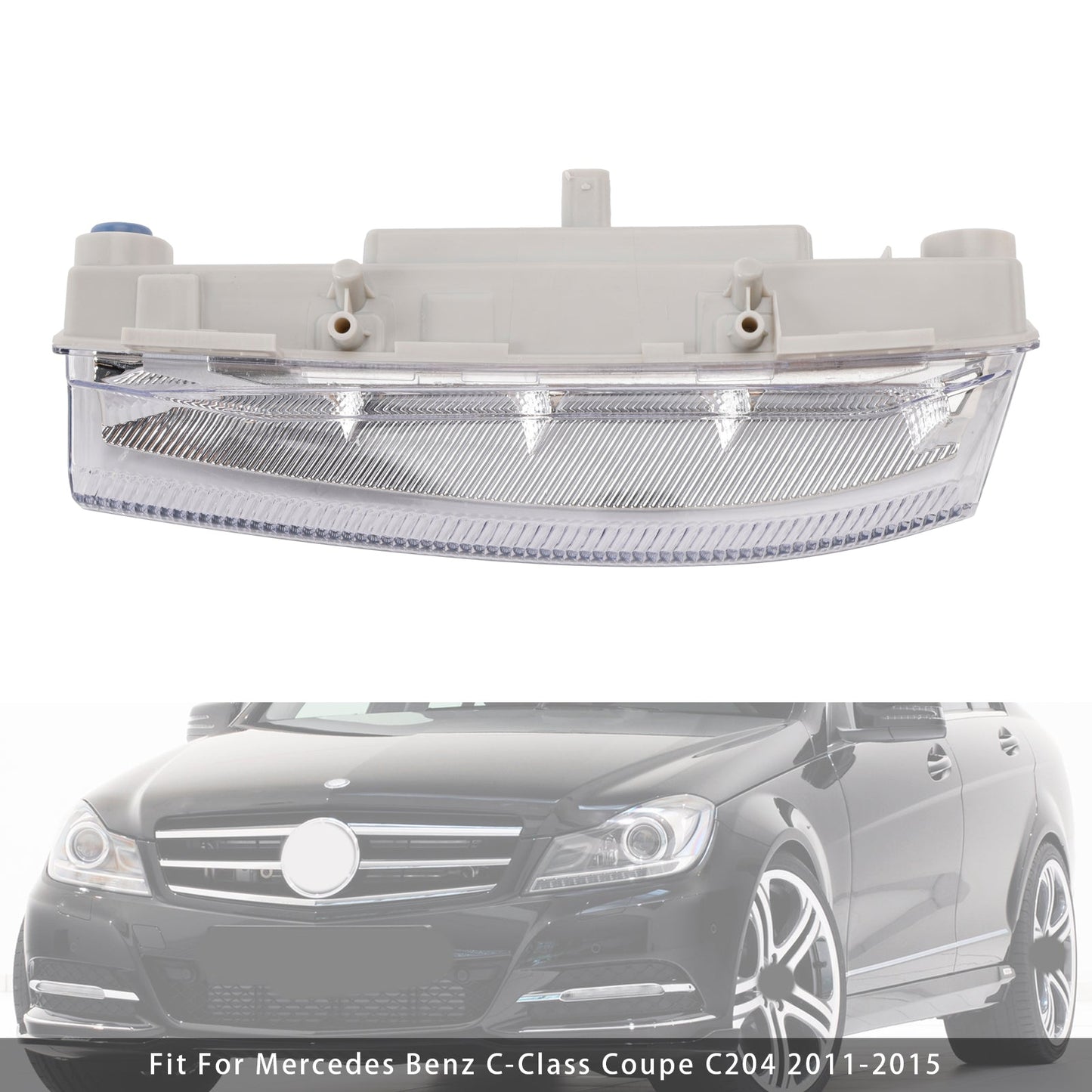 Luci fendinebbia diurne a LED lato sinistro per Mercedes Benz W204 S204 W212 2007-2014