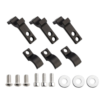 Kit staffa di montaggio universale per borsa laterale simmetrica nera per moto