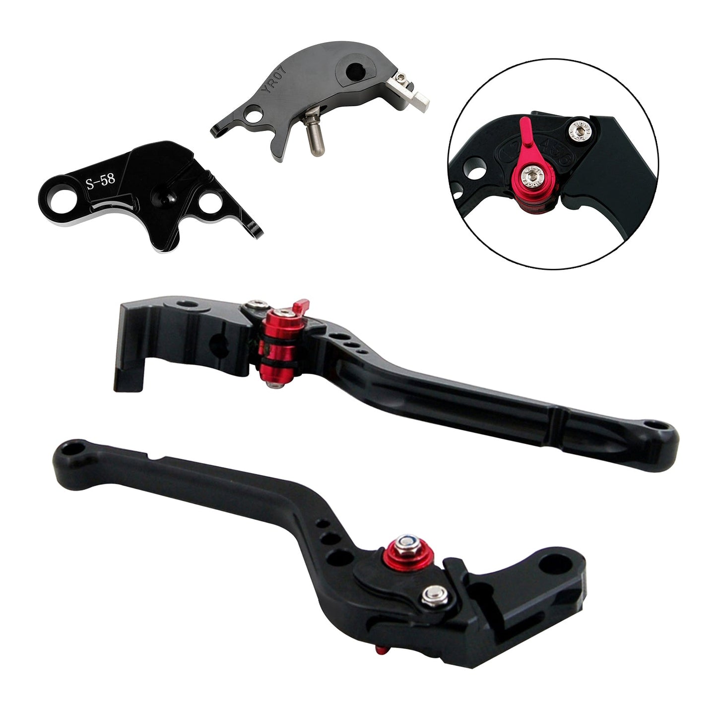 Leva frizione freno lunga adatta per YAMAHA YZF R7 MT-10/SP FZ-10/SP 2022-23