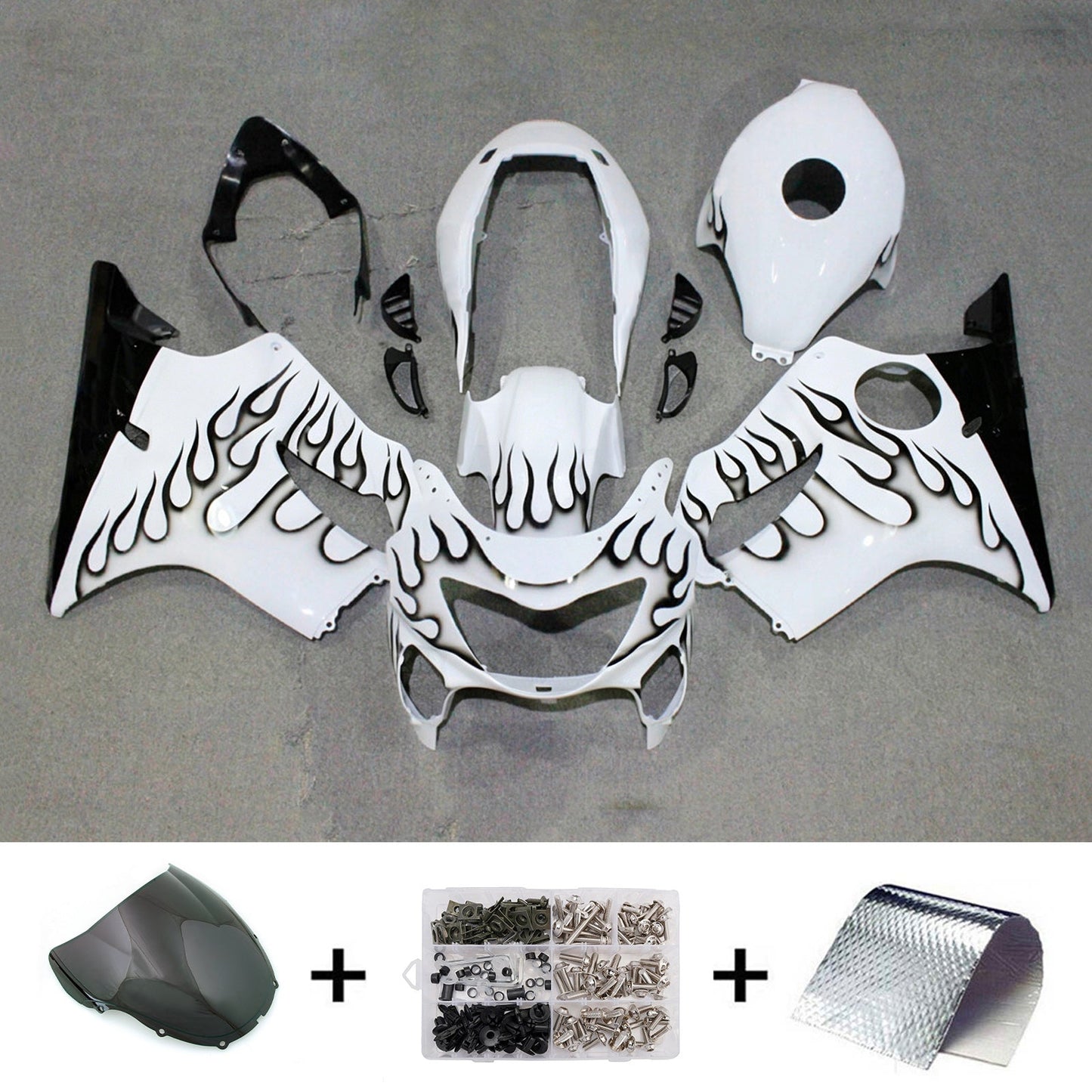 Kit di carene in plastica ABS stampate a iniezione per Honda CBR600 F4 1999-2000