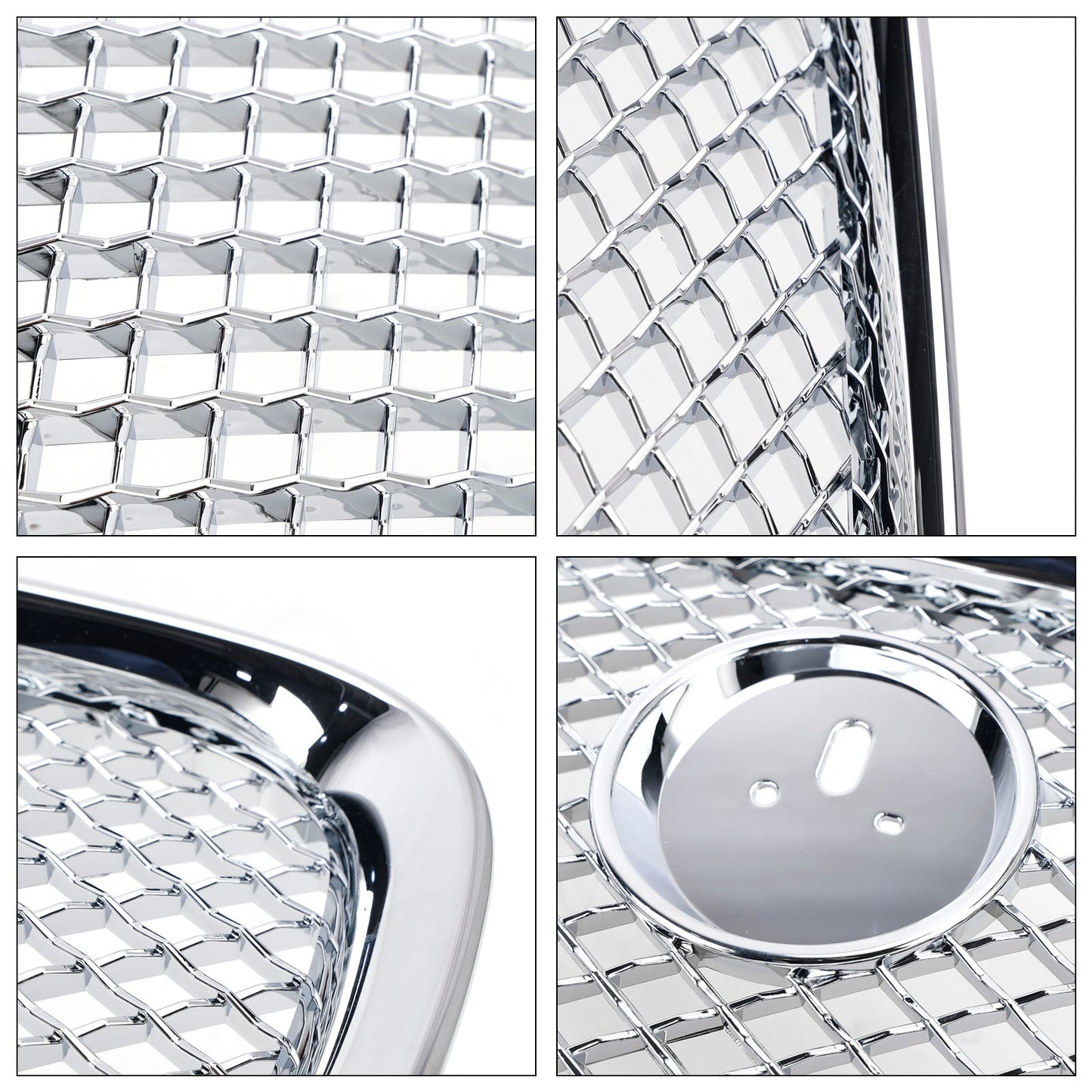 Griglia paraurti anteriore stile Jaguar XF XF-R 2012-2015 cromata