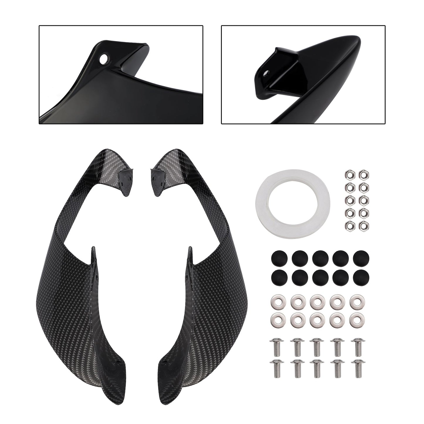 Alette laterali anteriori per Yamaha YZF R1 R1M 2021-2024, spoiler e carenatura