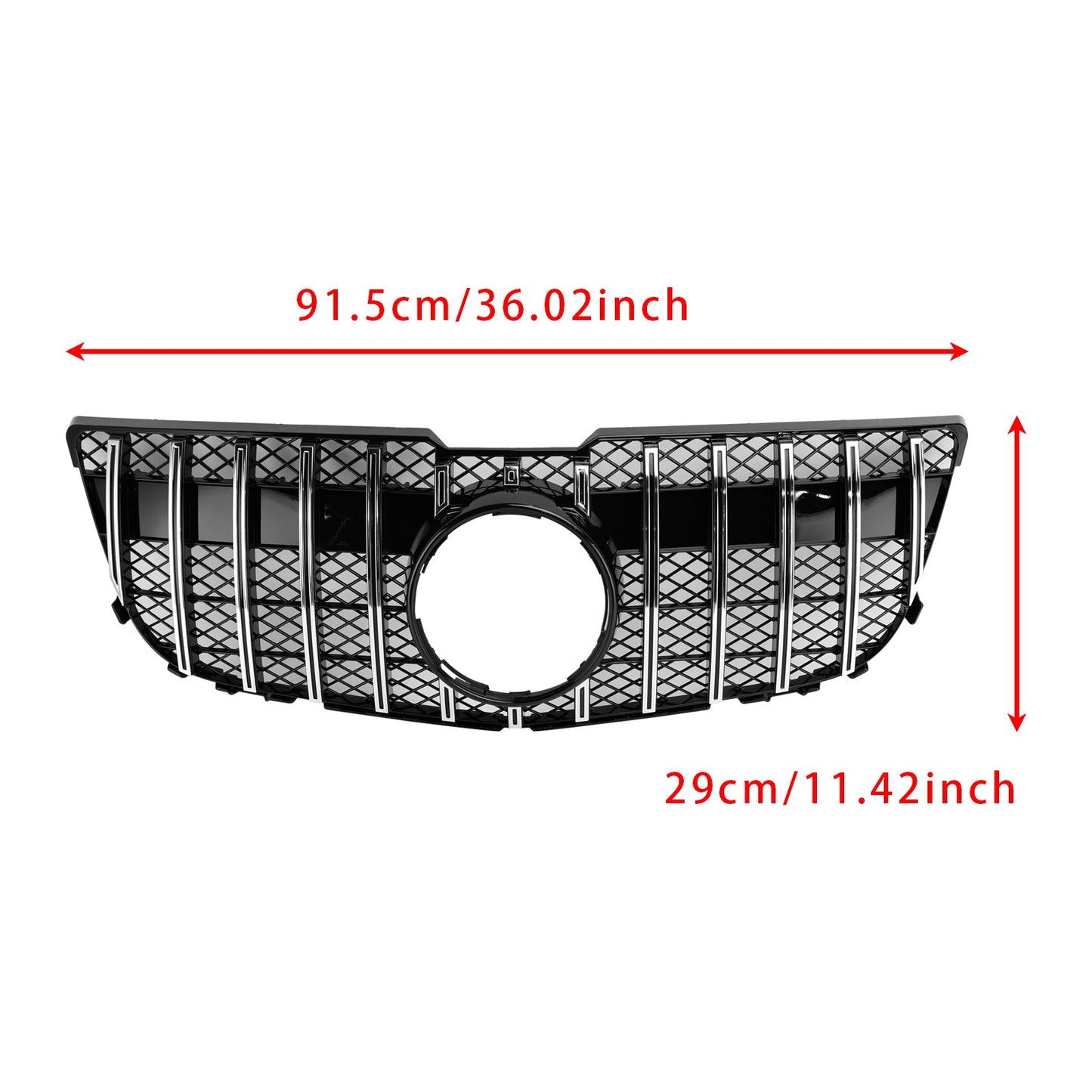 Griglia anteriore Mercedes Benz GLK X204 GT 2013-2015 con griglia cromata