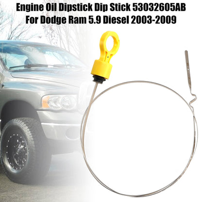 Astina di livello dell'olio motore Astina di livello 53032605AB per Dodge Ram 5.9 Diesel 2003-2009