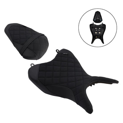 2025 - Per Yamaha Yzf-R3 2025 - Mt-03 Cuscino posteriore per sedile conducente e passeggero, nero