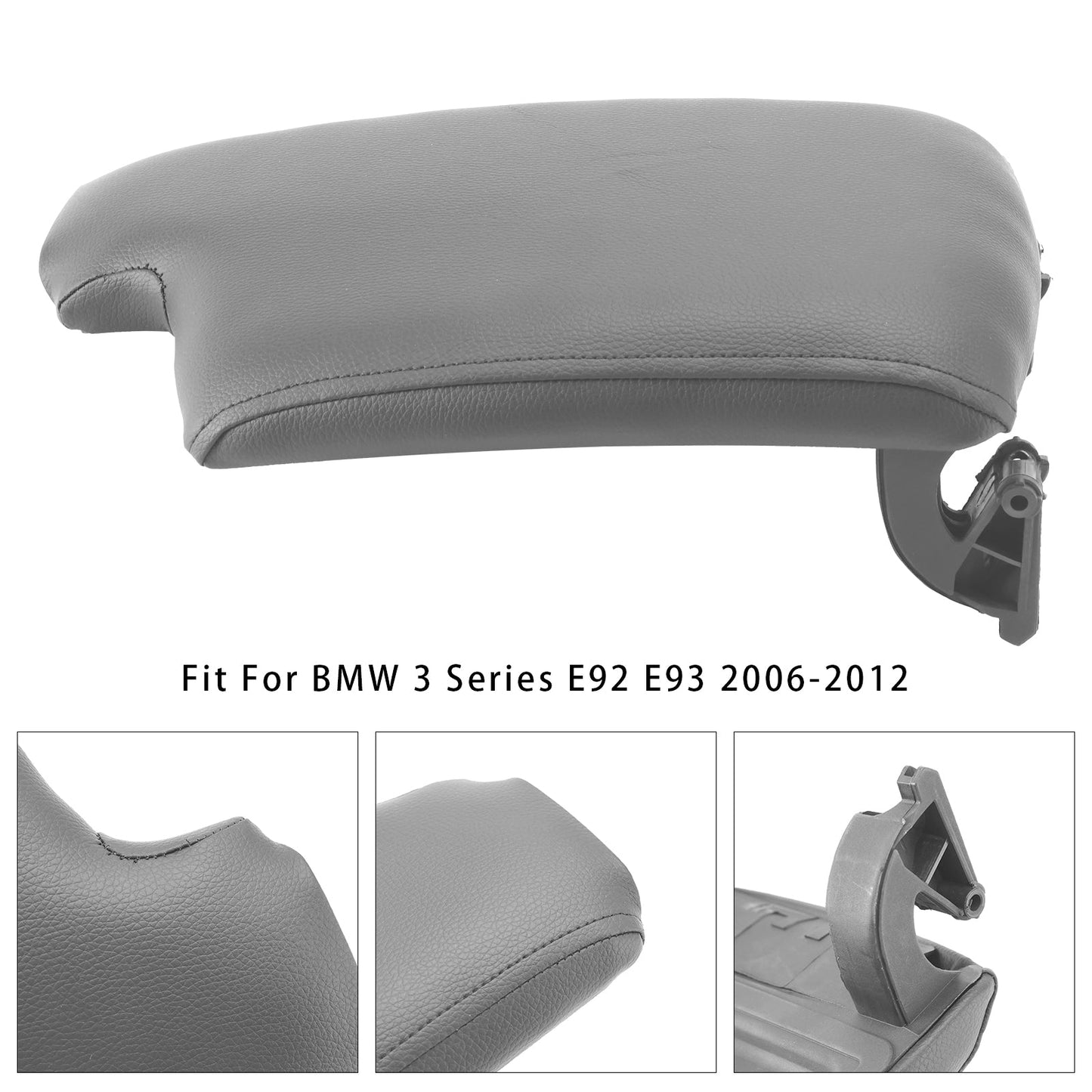 Coperchio della console centrale del bracciolo in pelle grigia per BMW E90 E91 E92 E93 51169134486