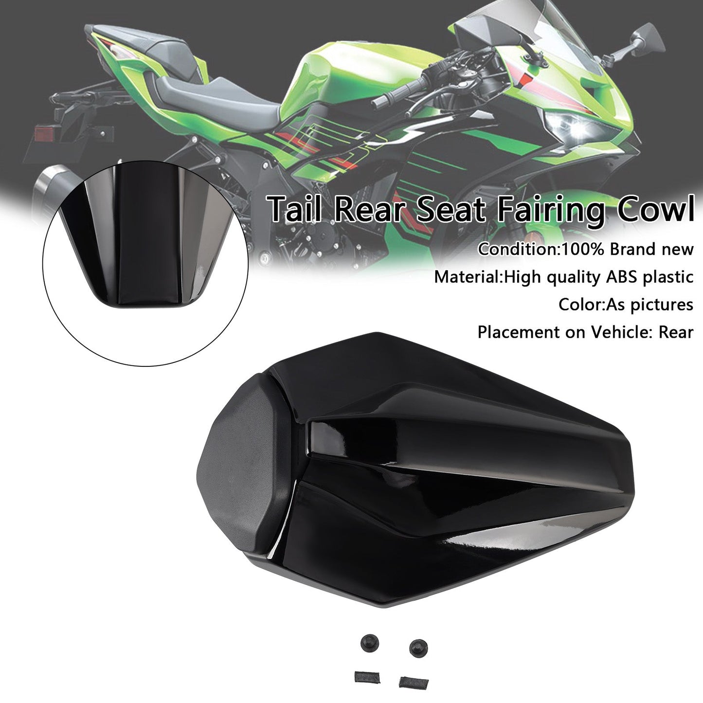 Carenatura posteriore per Kawasaki ZX6R ZX-6R Racing 2019-2025