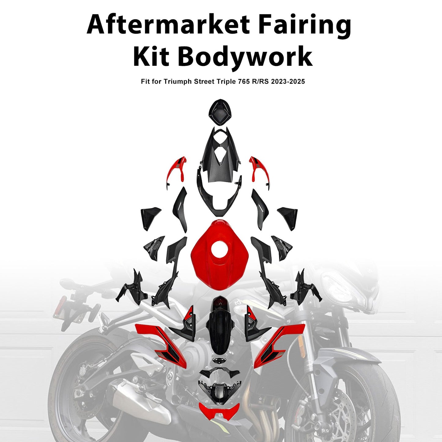 Kit di carene stampate a iniezione per Street Triple 765 R/RS 2023-2025