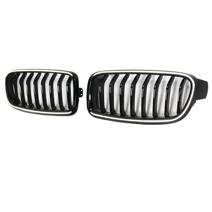 Griglia anteriore a rene nera lucida BMW Serie 3 F30 Berlina 2012-2019 51137263481 51137255412