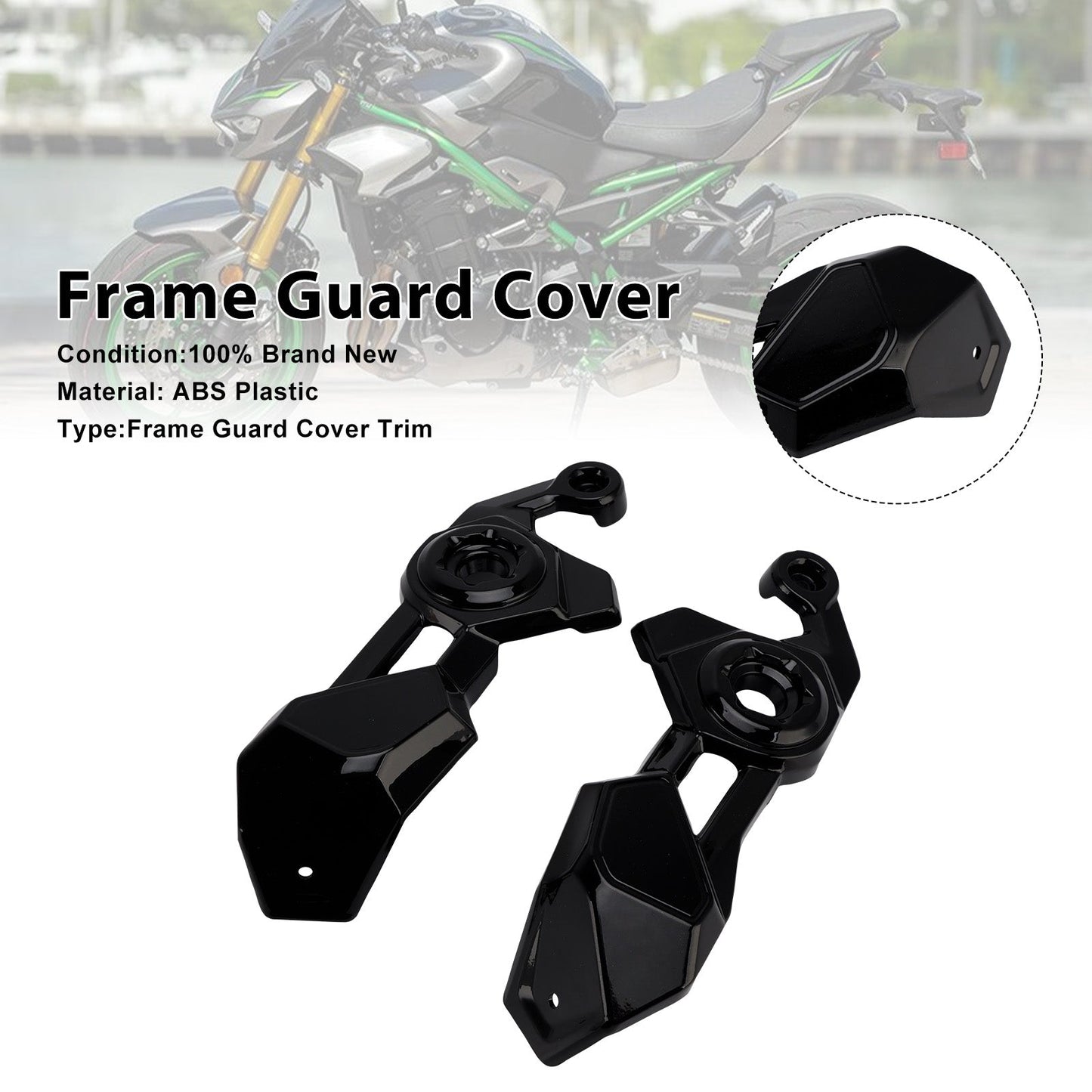 Carenatura di protezione del pannello di copertura laterale del telaio per Kawasaki Z900 2025-2026