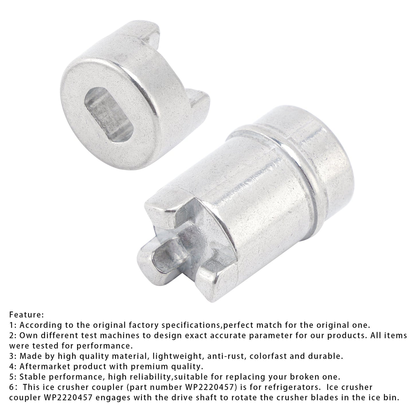 WP2220457 Giunto per tritaghiaccio per frigorifero + Giunto WP2220458