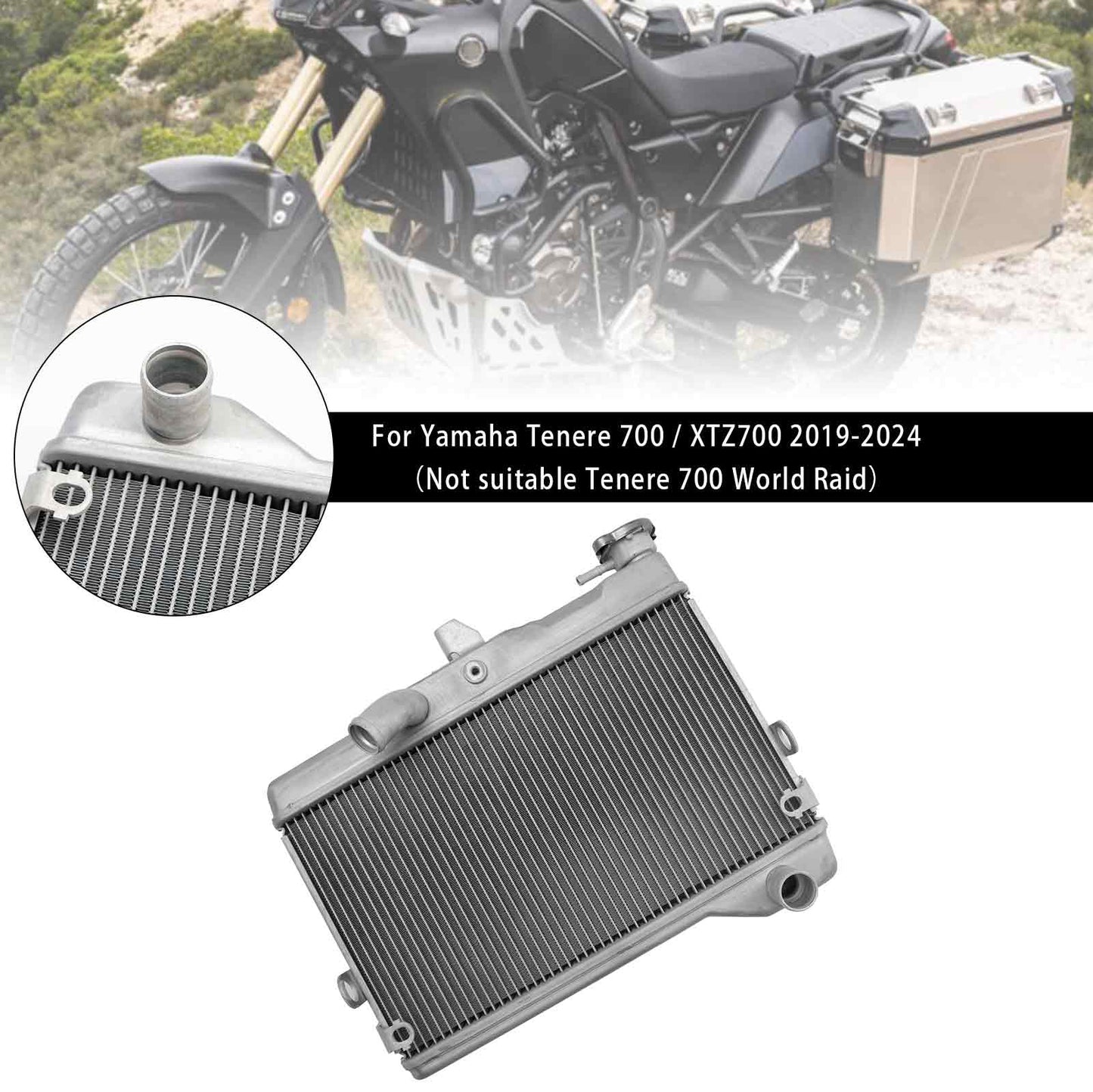 Radiatore di raffreddamento del motore Yamaha Tenere 700 XTZ700 2019-2024