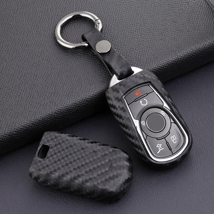 Custodia in pelle e silicone per chiave auto con fibbia per Buick