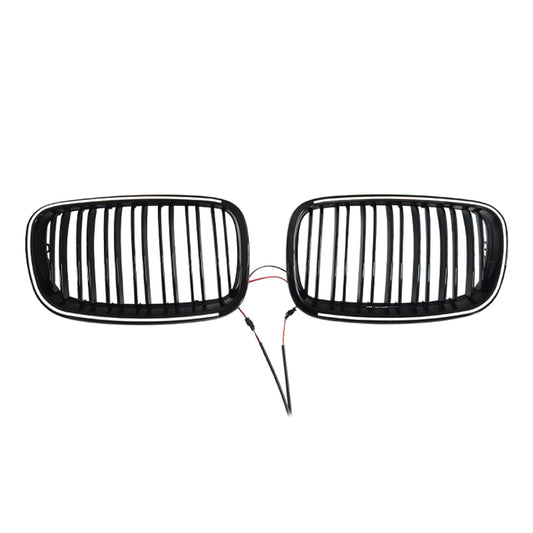 Griglia anteriore a doppio rene nera lucida per BMW X6 M (E71) 2009-2014 51137307599 51137307600