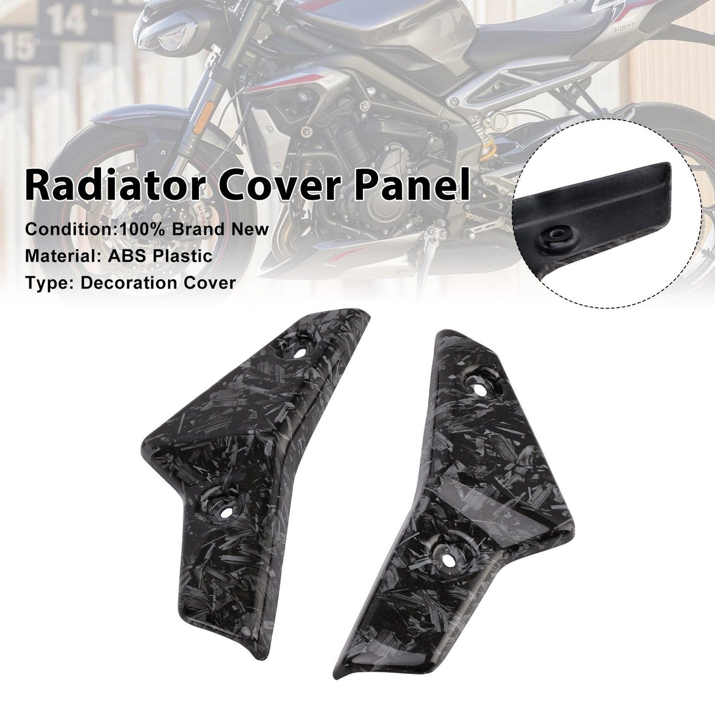 Pannelli carenatura laterali radiatore Street Triple 765 R/RS 2020-2022