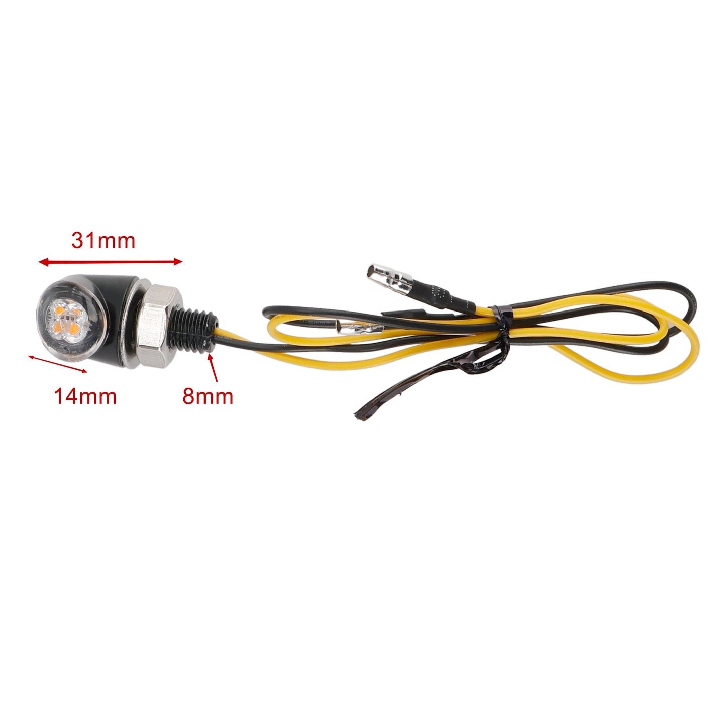 Indicatore di direzione a LED da 12 V, 8 mm, universale per moto Honda