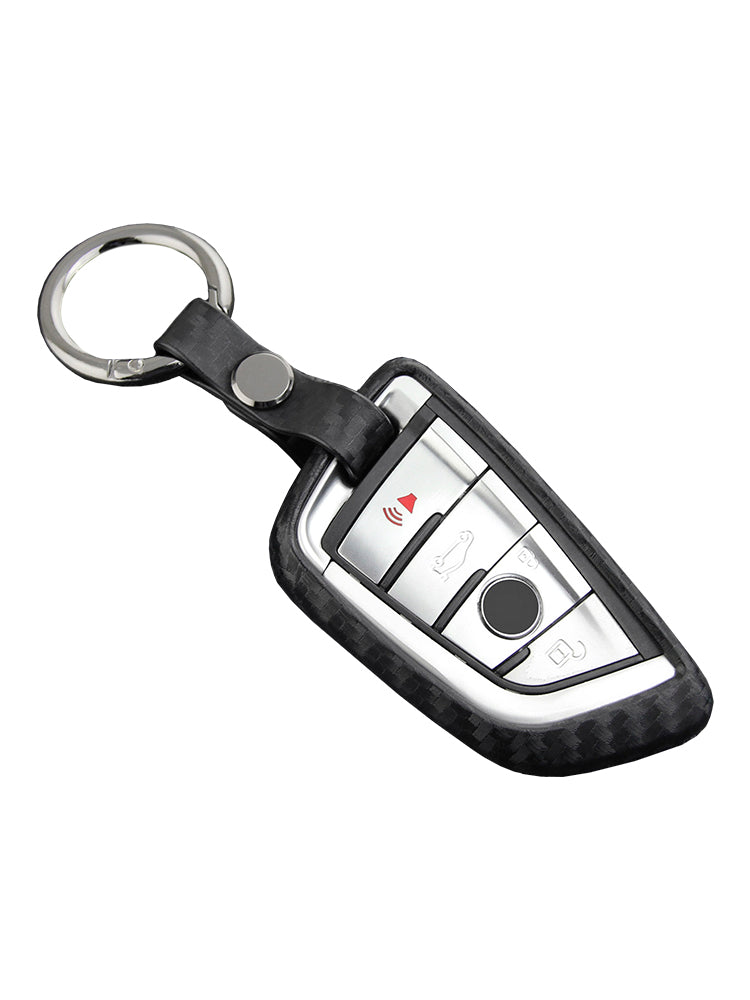 Custodia in similpelle e silicone per chiave auto con fibbia per BMW