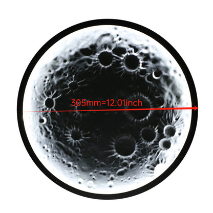 Lampada decorativa a forma di luna in rilievo per lunotto posteriore dell'auto