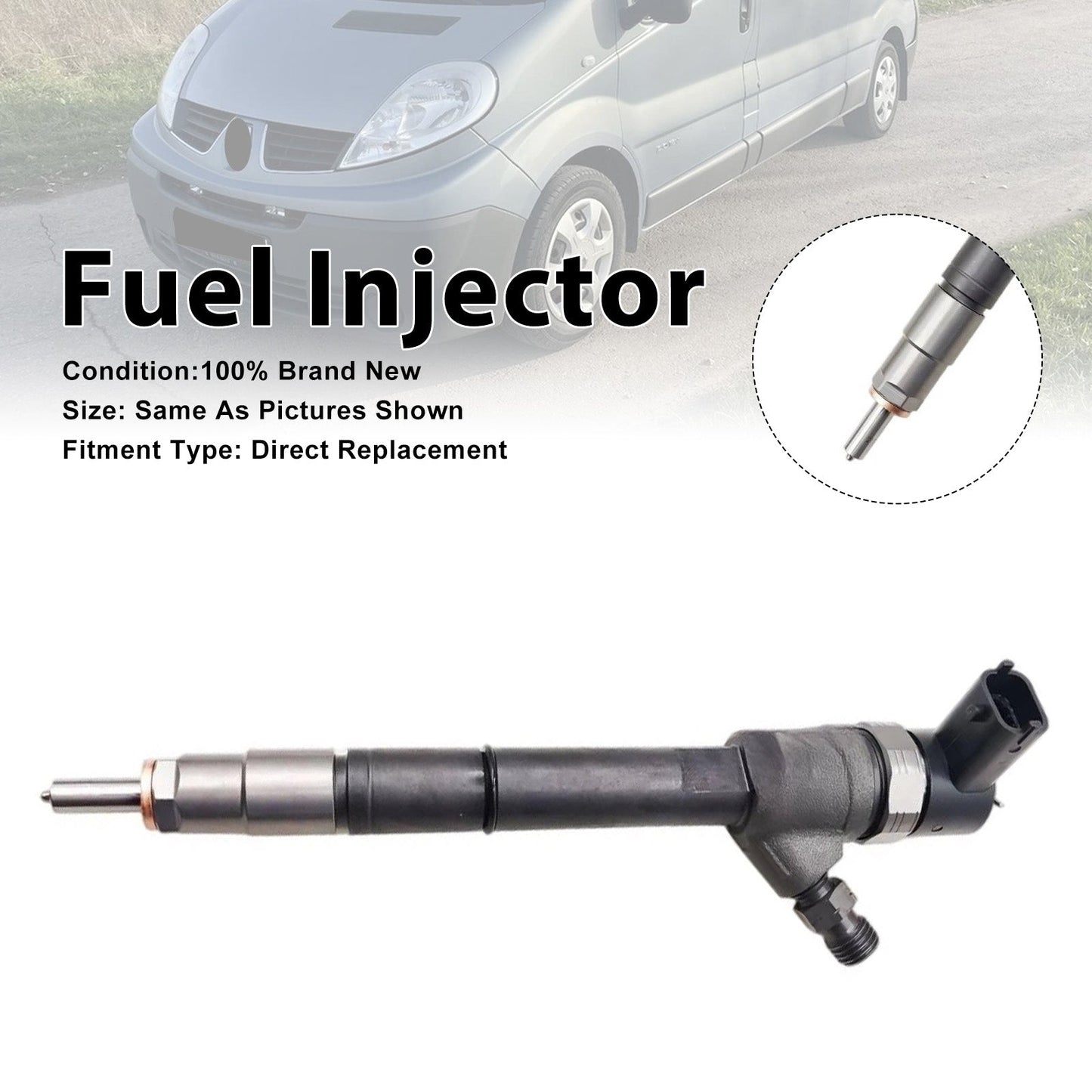 1 iniettore di carburante per Renault Trafic II e Opel Vivaro 2.0L 0445110338