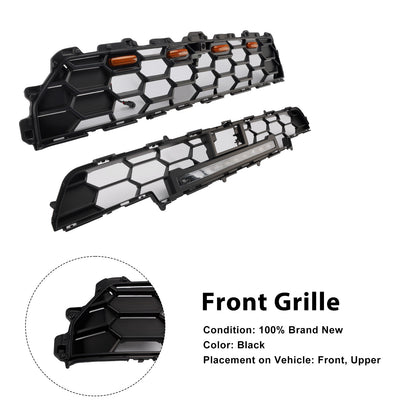 2024+ Toyota 4Runner TRD PRO Paraurti anteriori Griglia W/Light Bar Nero