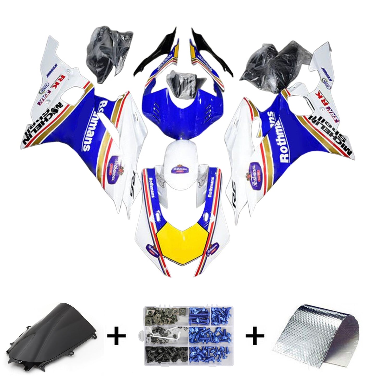 Kit carenatura iniezione Yamaha YZF-R6 2017-2023 Carrozzeria in plastica ABS