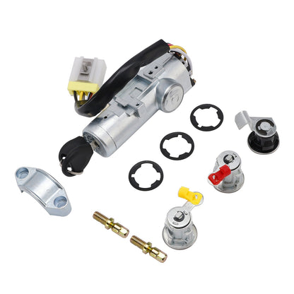 Kit serratura porta cilindro di accensione con 2 chiavi K9810-2S806 per Nissan Navara D22 1997-2006