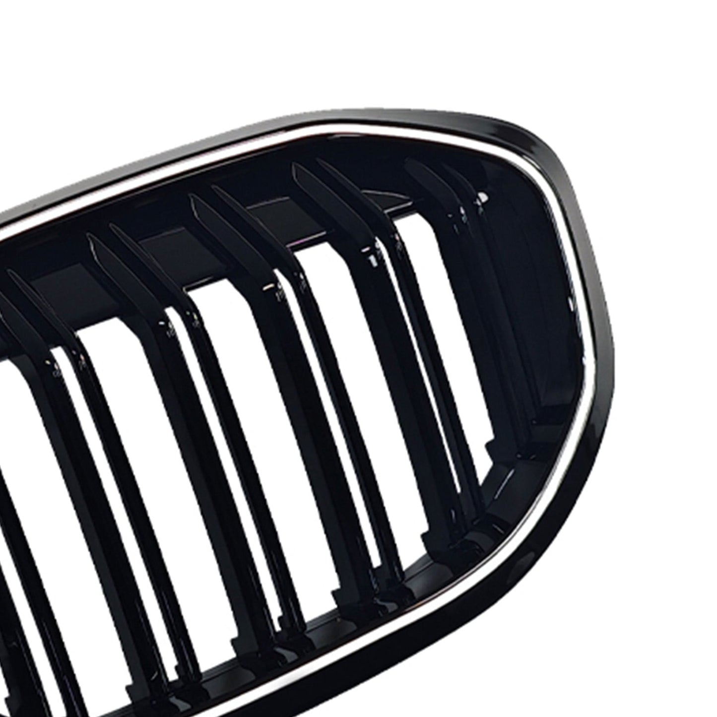 Griglia anteriore a doppio rene nera lucida per BMW Serie 1 F40 2019-2024.