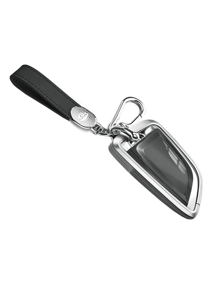 Custodia per chiave auto in TPU argentato in lega di alluminio con fibbia per BMW X3 X1 X5